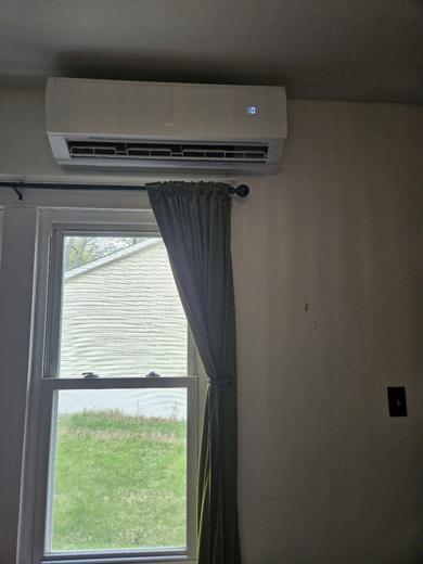 Ductless mini-split installed by MJM