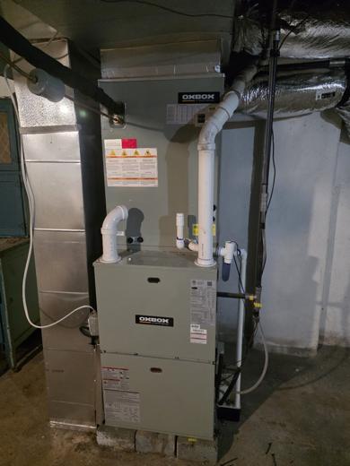 Gas furnace installed by MJM